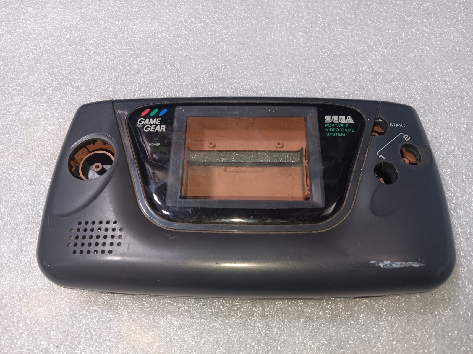SEGA Game Gear 2110 EXACT EMPTY SHELL w/Glass Scratches ONLY-INTACT-SEE ALL