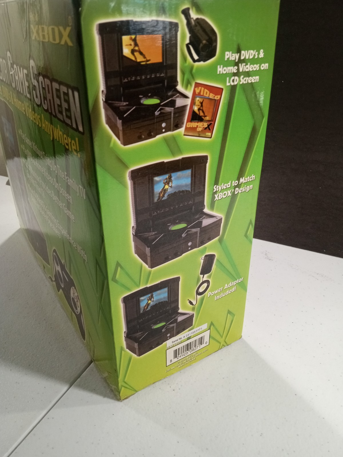 RARE Intec 7.2 in Color Game Screen for Original Xbox 2003 NEW Open Box