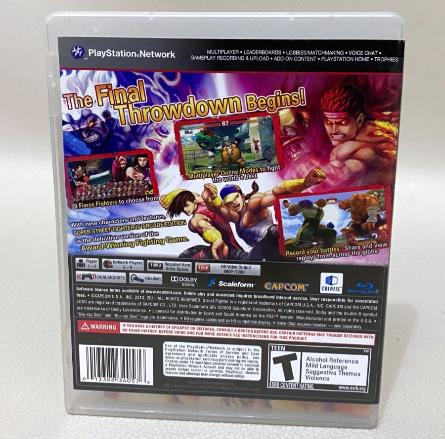Street Fighter 4 IV Super Arcade Edition PS3 Complete W/ Manual PlayStation 3