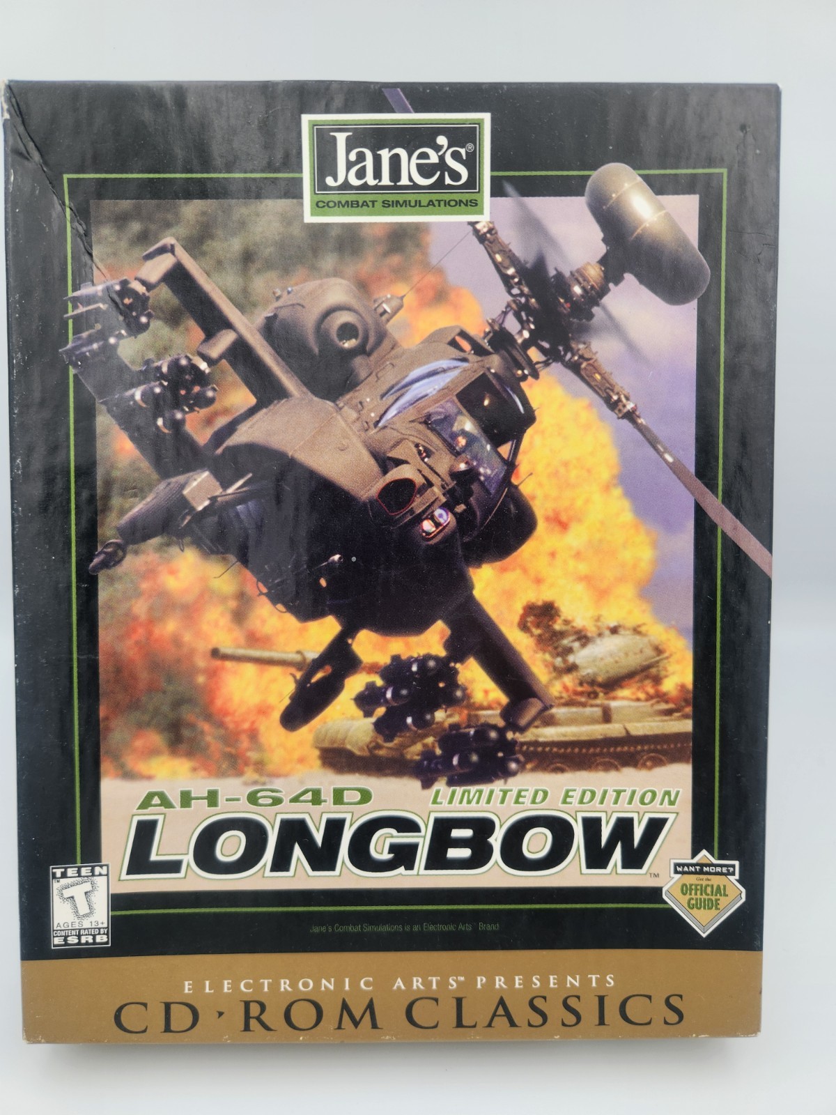 Jane’s Combat Flight Simulator AH-64D LONGBOW PC GAME 1999 1st Edition COMPLETE