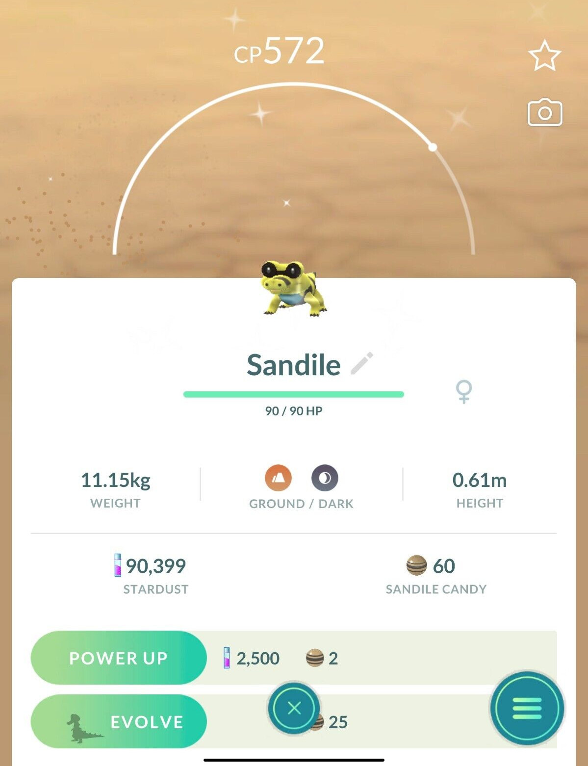 Pokémon Shiny Sandile – TRADE 20kStardust – Read Description – SALE