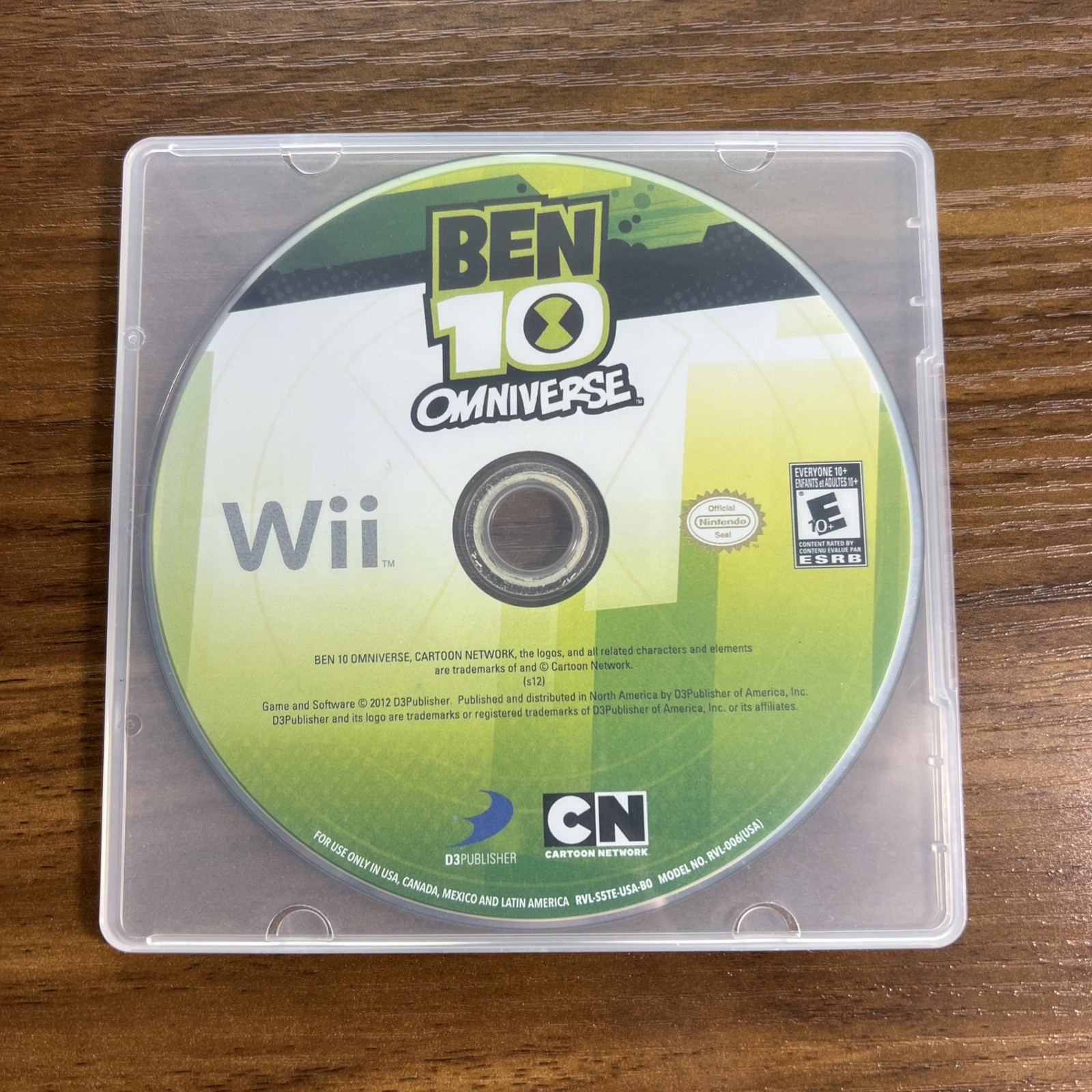 Ben 10: Omniverse (Nintendo Wii, 2012) Disc and Plastic Case Excellent