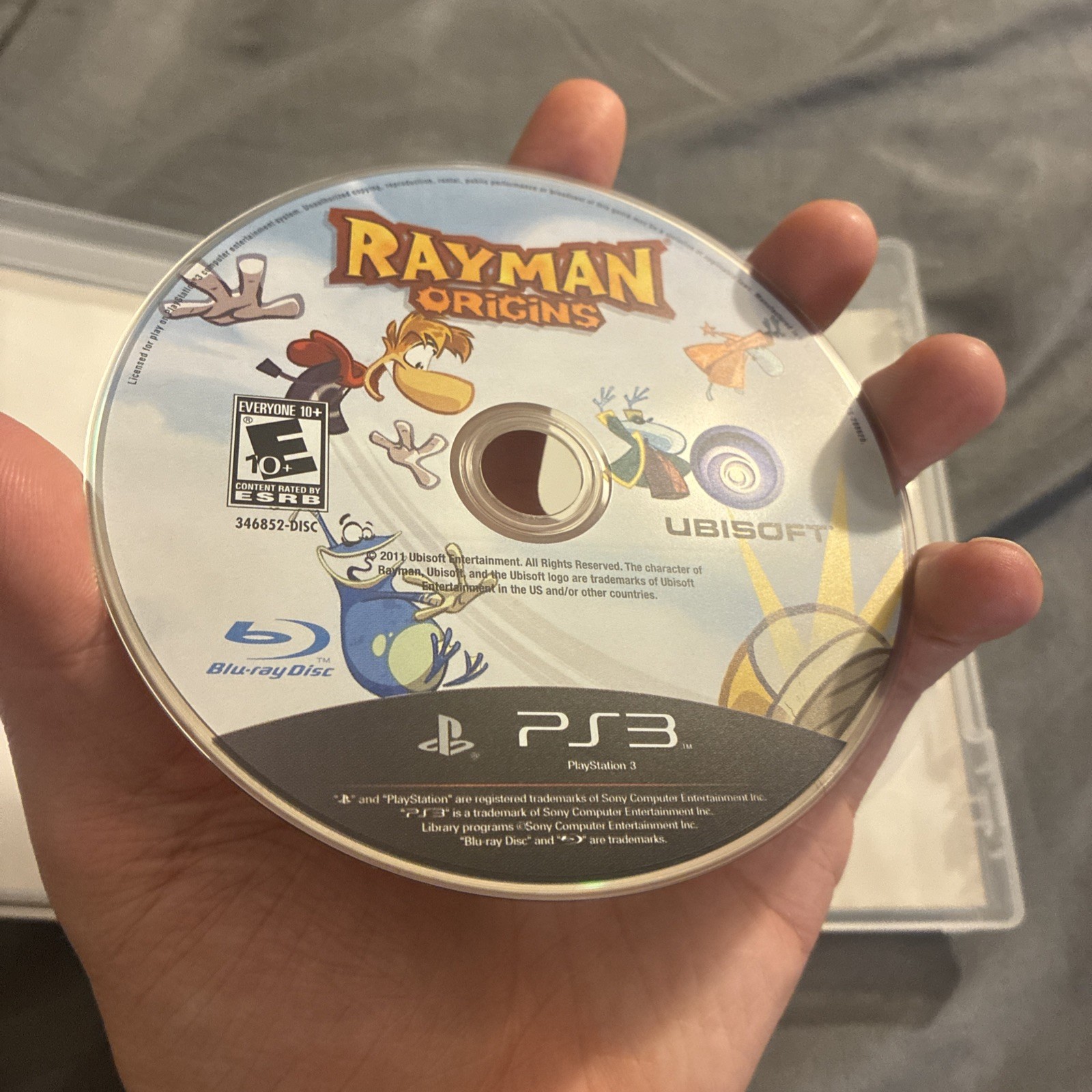 Rayman Origins Sony PlayStation 3 PS3 Game Disc Case Ubisoft E10+ NTSC-U/C