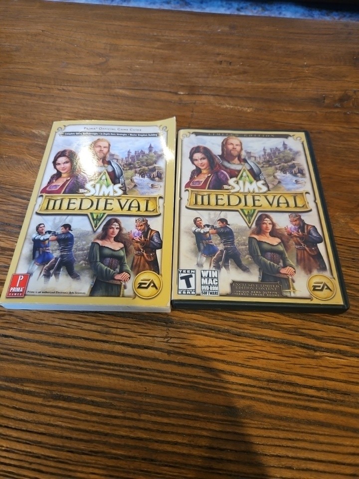 The Sims Medieval [Limited Edition] w/ Game Guide (PC, 2011) CIB, Very Good