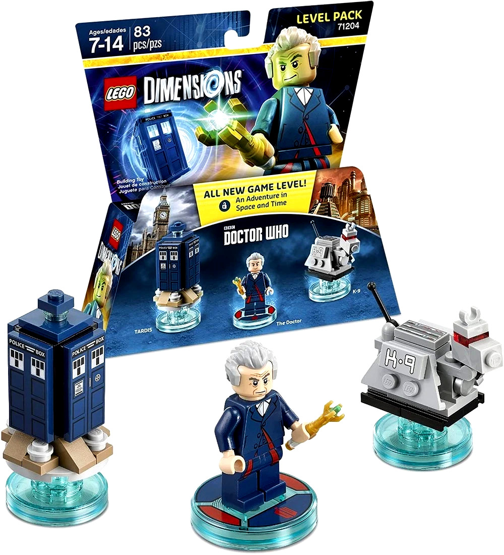 Lego Dimensions Doctor Who Level Pack Tardis K-9 Character Pack 71204 – New