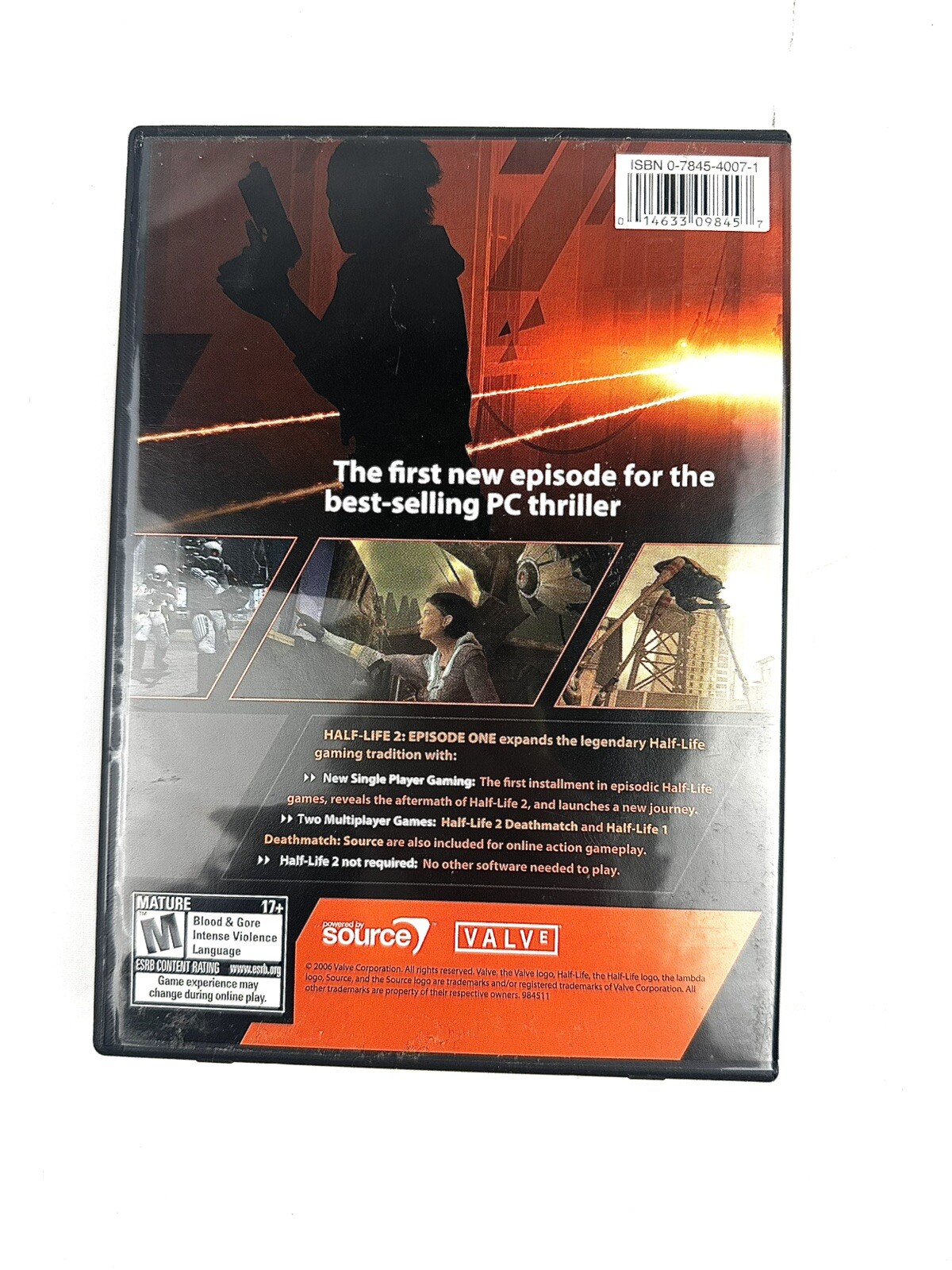 Half-Life 2 Episode One PC DVD-ROM 2006 Retail Box