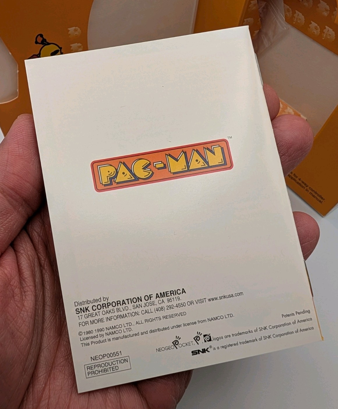 PAC-MAN [Neo Geo Pocket Color NGPC] US CIB w/Sealed 3-Ring Set, NEAR MINT TESTED