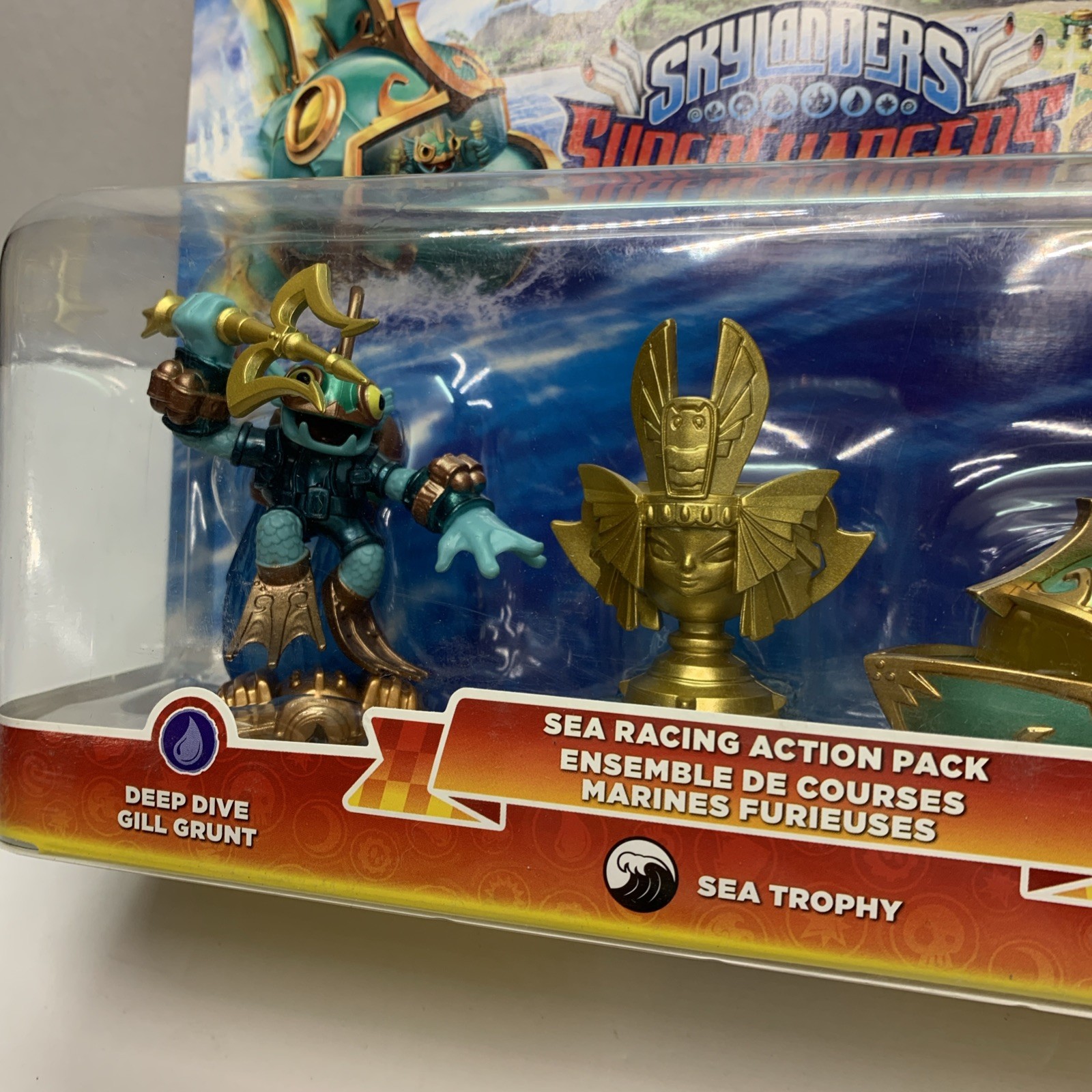 Skylanders Supercharger Sea Racing Action Pack Gill Grunt Sea Trophy Reef Ripper