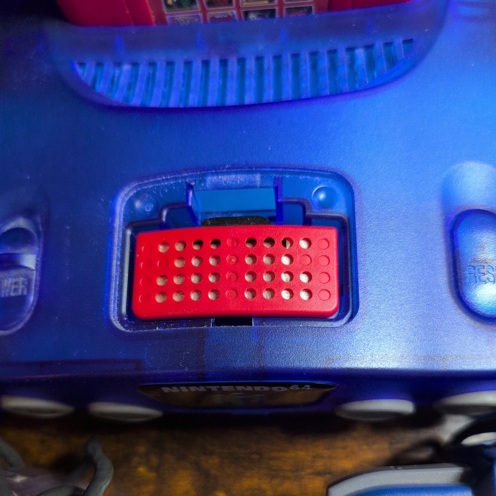 Nintendo 64 N64 Translucent Blue Console Completely Rebuilt With 4 Controllers!!