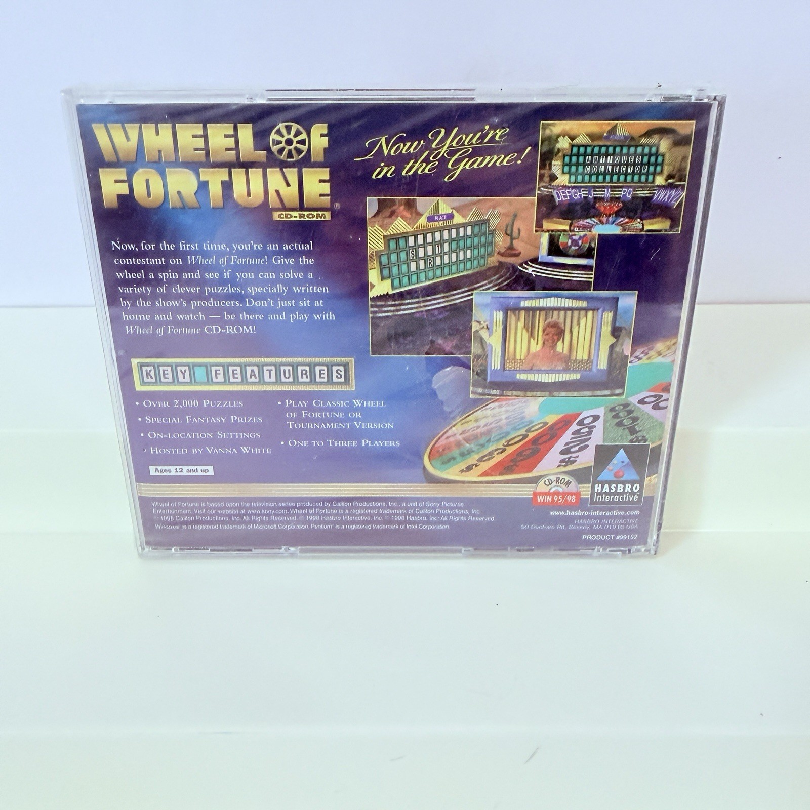 Wheel of Fortune (PC CD-ROM, 1998, Independent) – Factory Sealed Hasbro