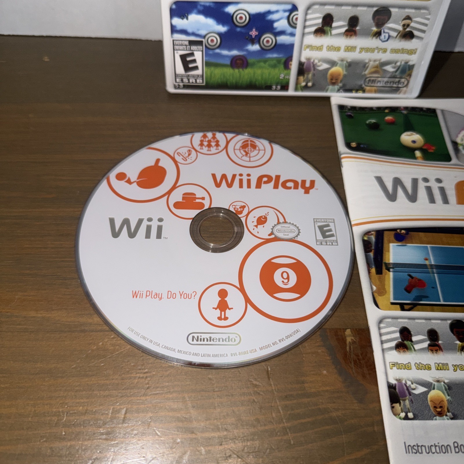 WII PLAY (NINTENDO WII, 2007) COMPLETE!