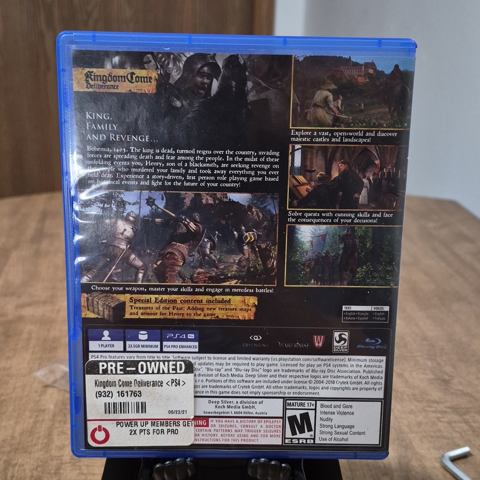 Deep Silver Kingdom Come: Deliverance Special Edition PS4 Open World RPG M 2018