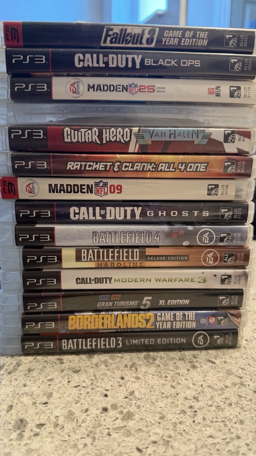 PS3 Super Slim 250GB With Games, Controller and Cords