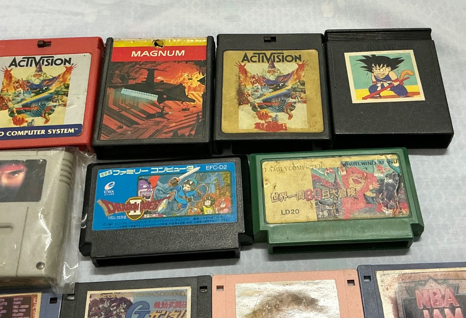 Vintage Video Game Cartridge Disk Job Lot Untested As-Is Retro Gaming Bundle