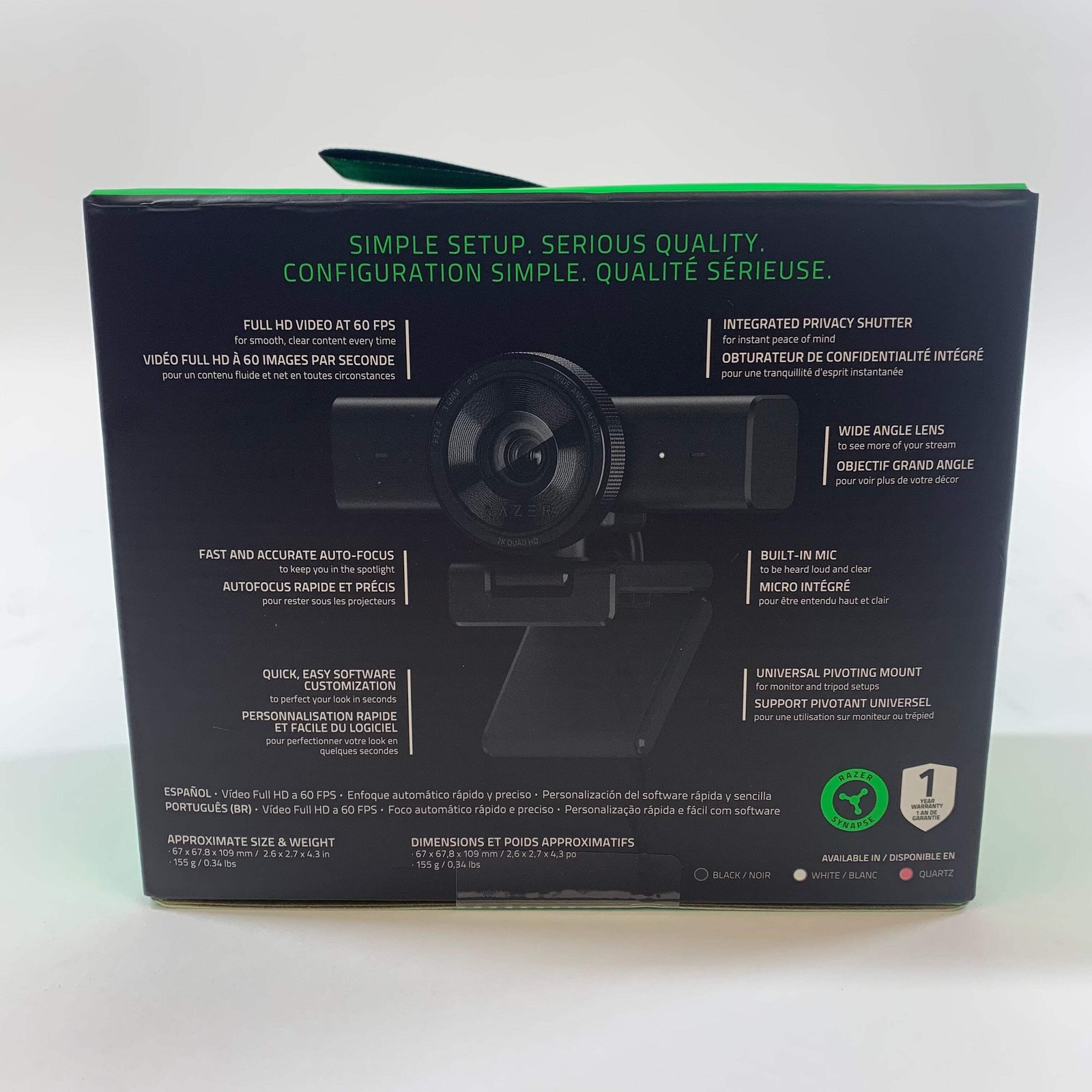New Razer Kiyo V2 X FHD 60FPS Webcam For Creators