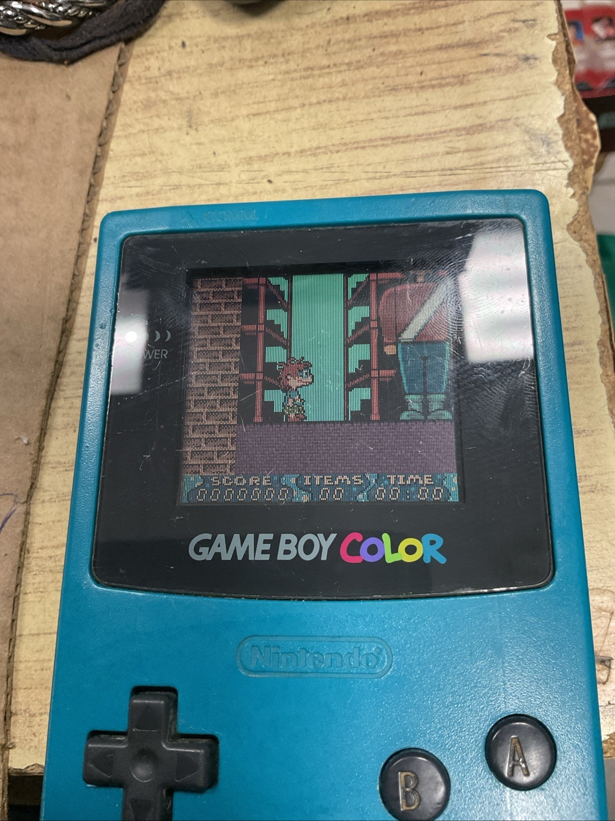 Nintendo Gameboy Boy Color Teal Green Console CGB-001 Tested & Working
