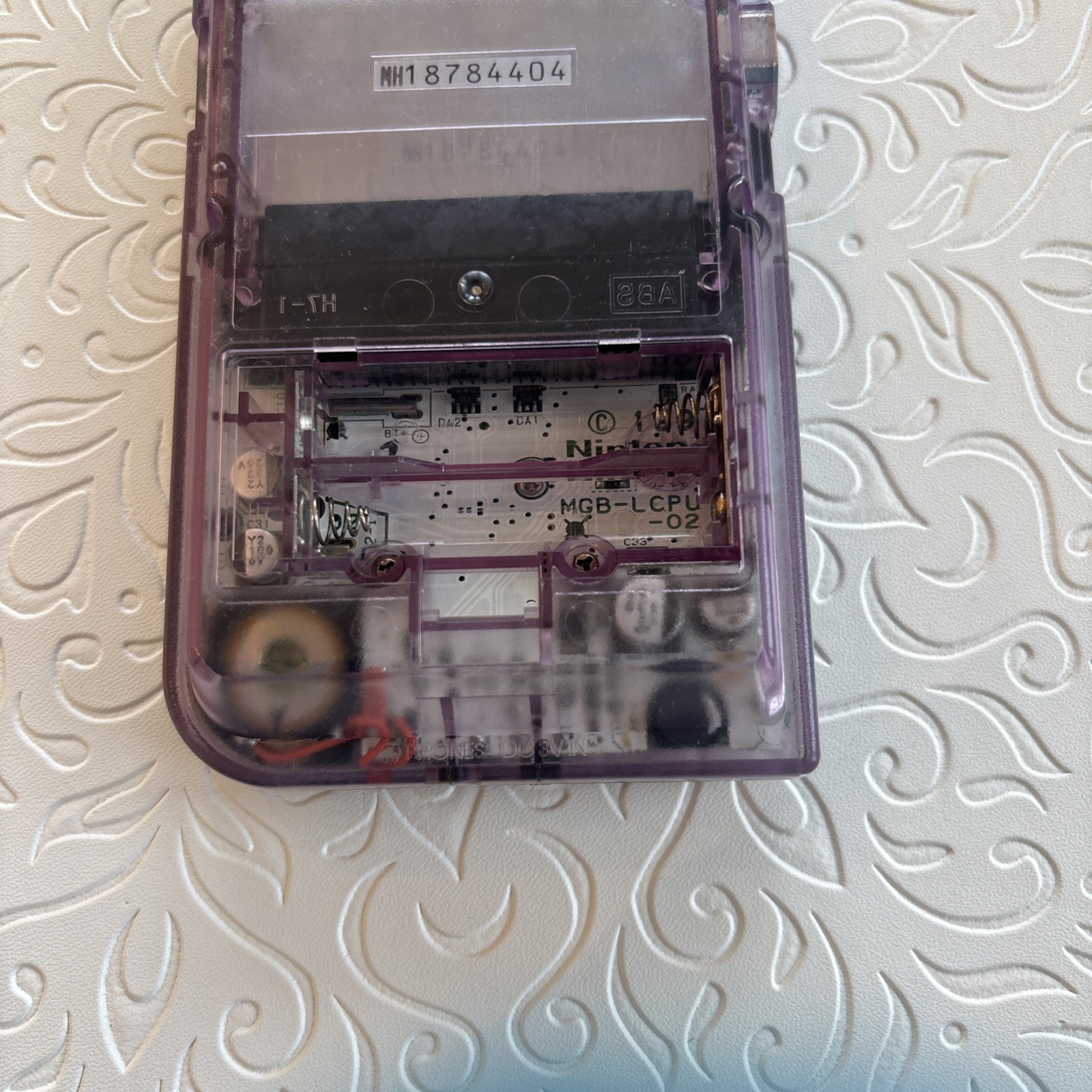 RARE CLEANED Atomic Purple Gameboy Pocket Japan Exclusive Tested Working