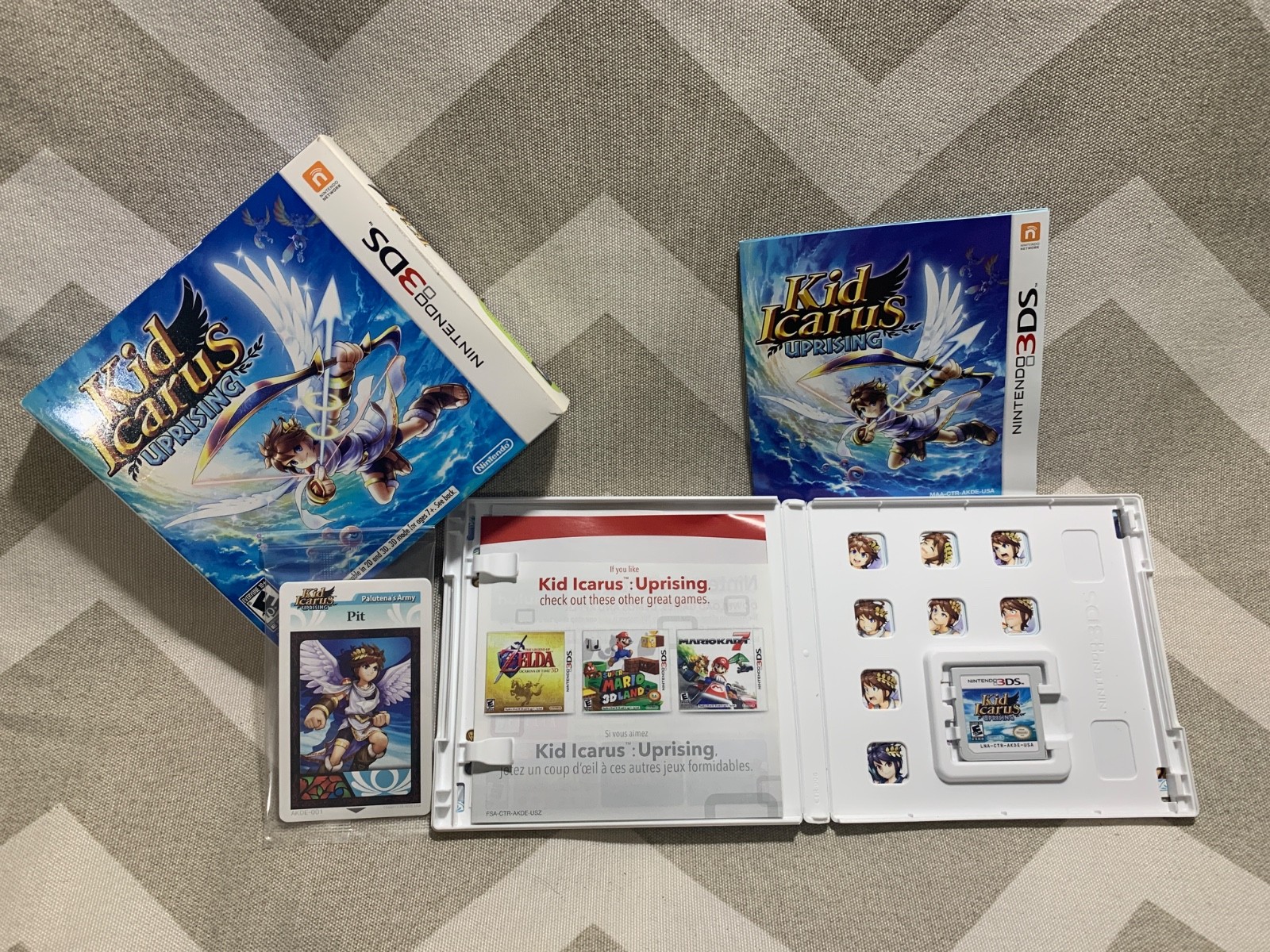 Kid Icarus Uprising Nintendo 3DS Big Box CIB Sealed AR Cards NO 3DS Stand