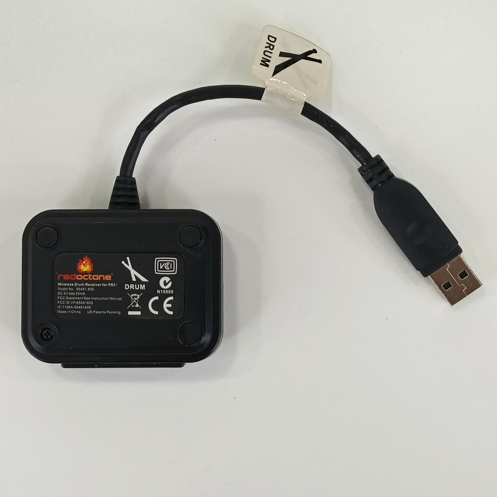 PS3 Guitar Hero Wireless Drum Receiver USB Dongle ONLY RedOctane 95481.806