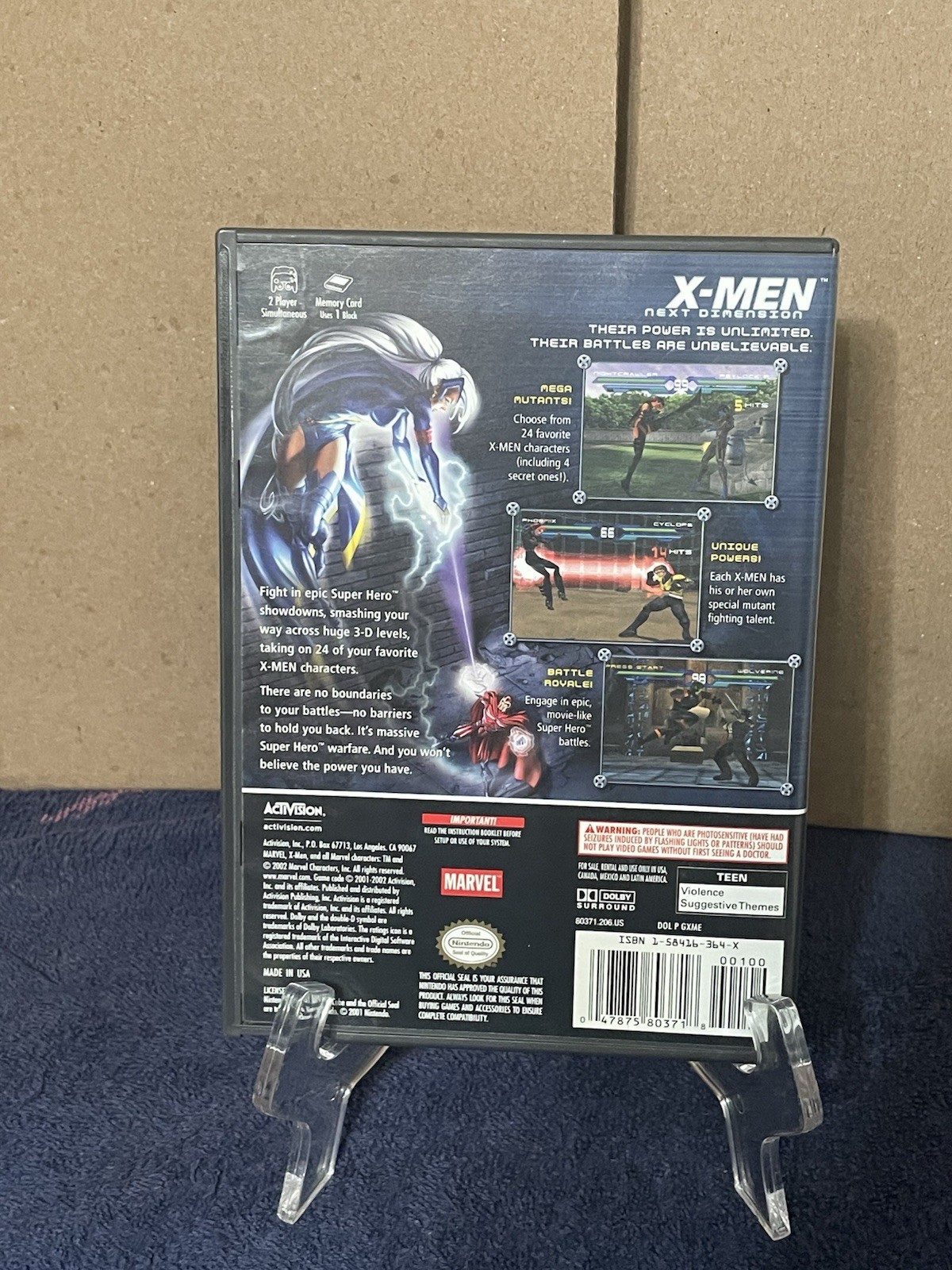 X-men, GameCube Lot, X-men Legends 1 And 2, Next Dimension, CIB, Tested.