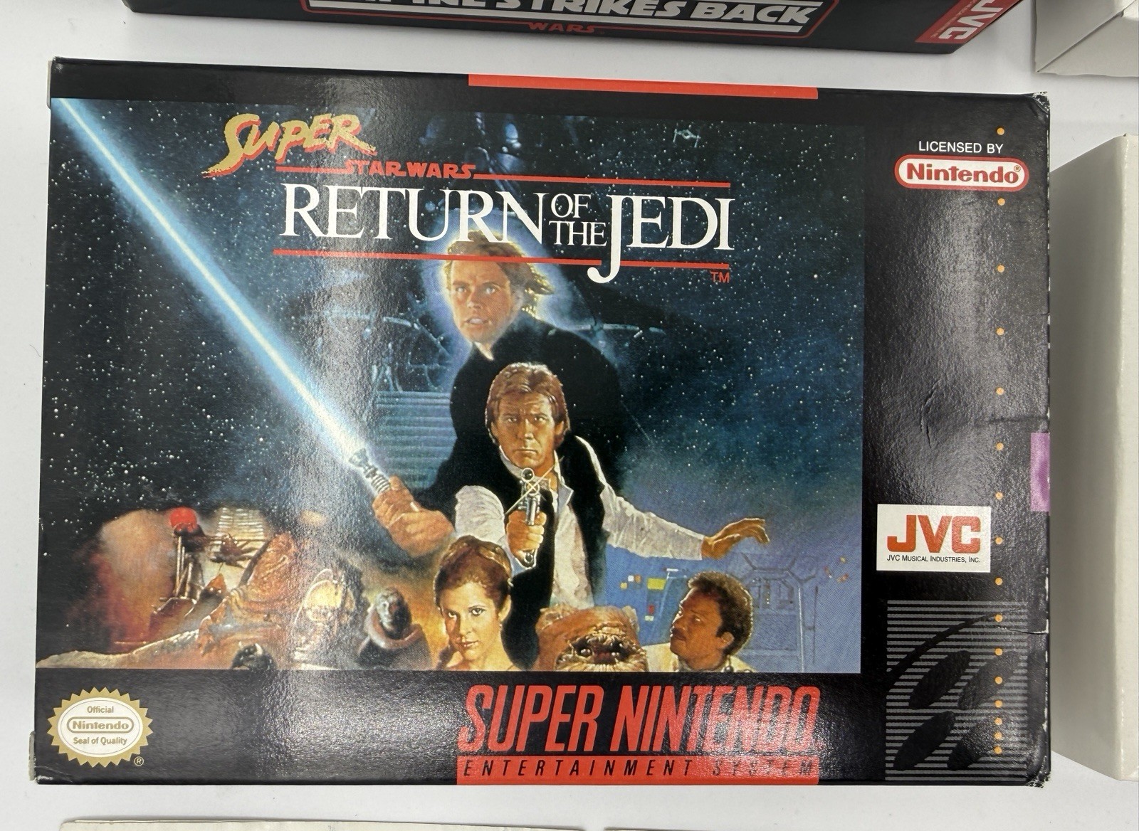 CIB Super Star Wars Trilogy SNES LOT Empire Strikes Return Jedi Fast Free Shipng