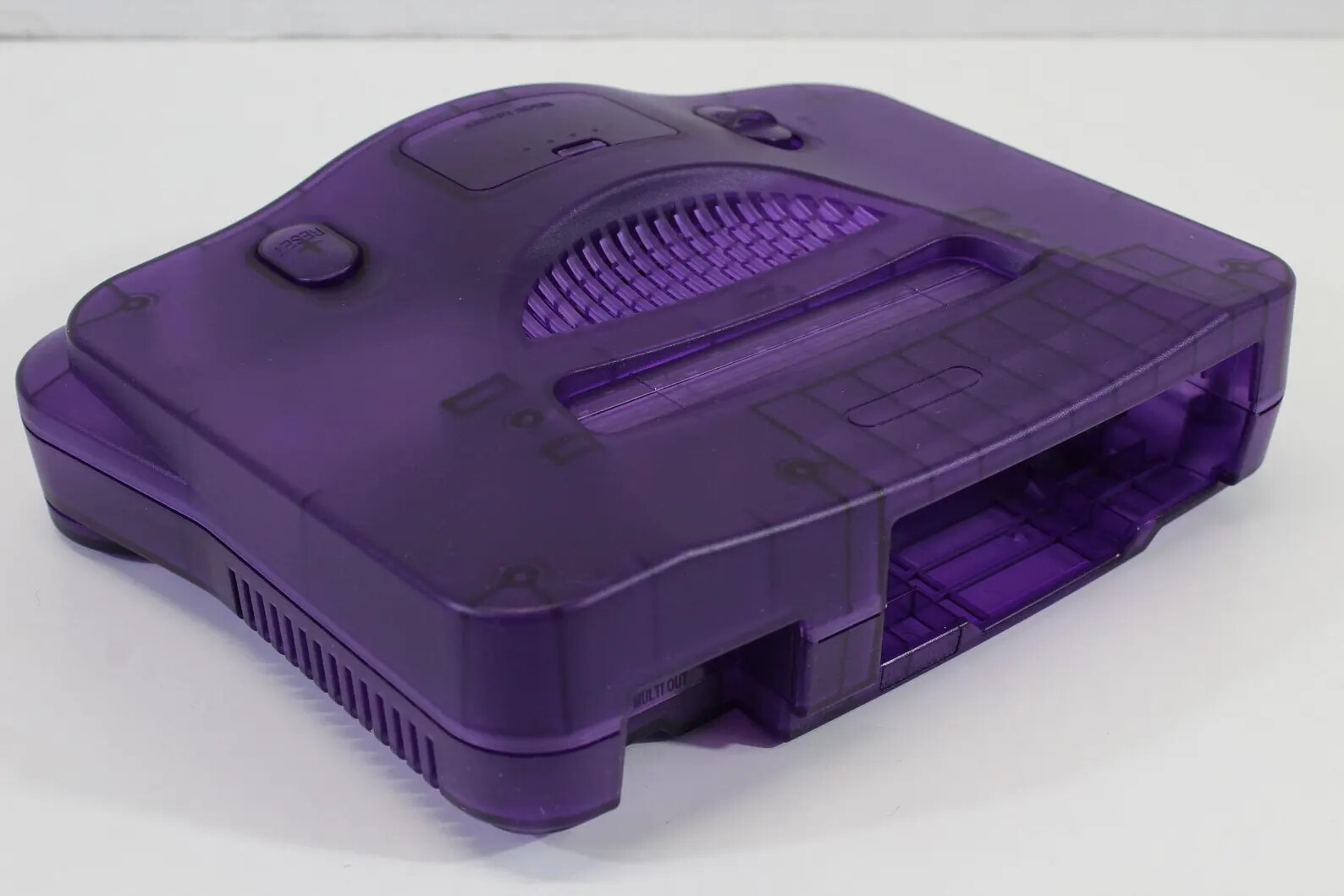 Nintendo 64 Clear Purple Console NTSC REGION FREE N64 Controller AC AV Bundle