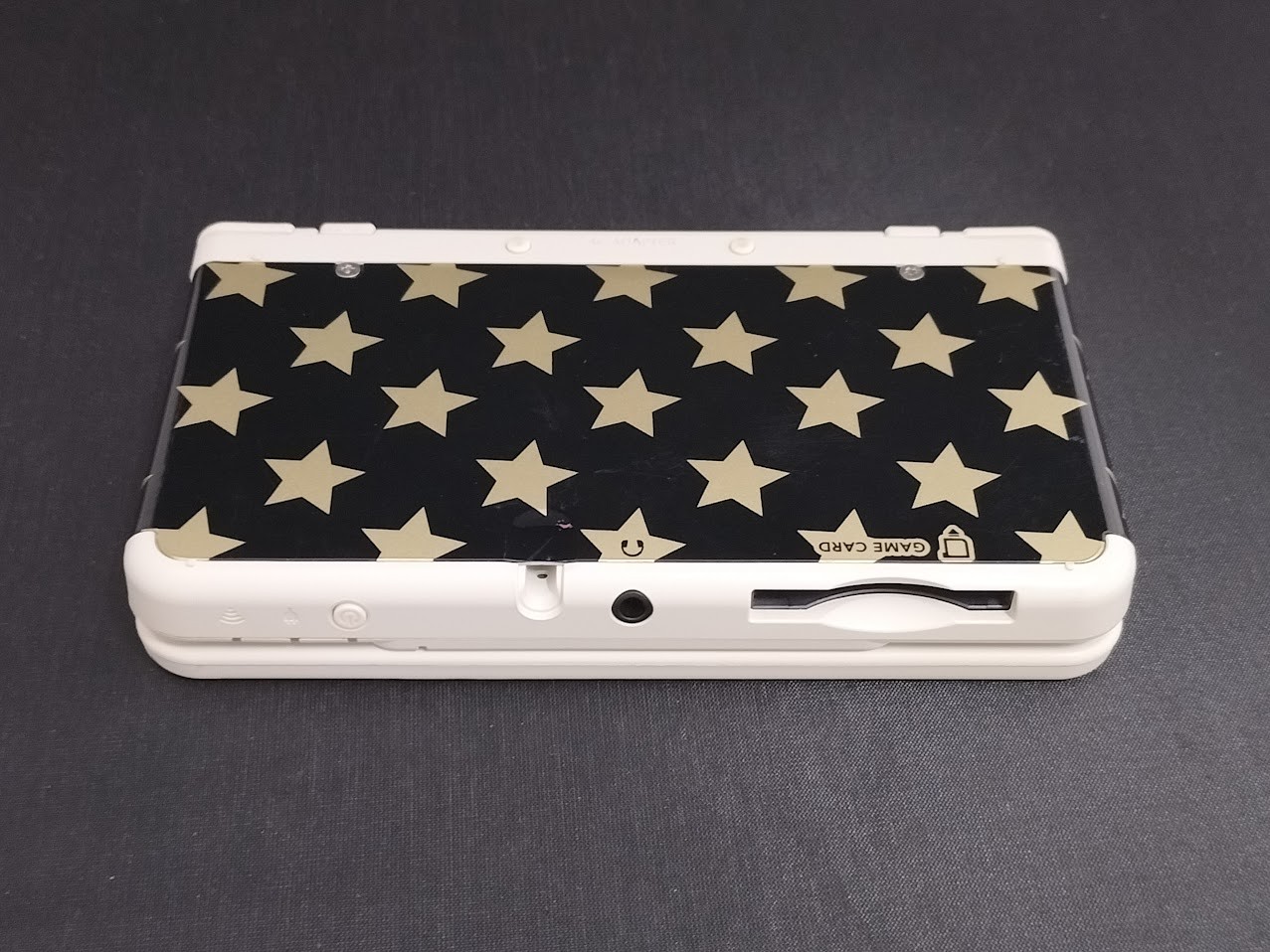 B760 Nintendo new 3DS console White Japan w/plate stars fx
