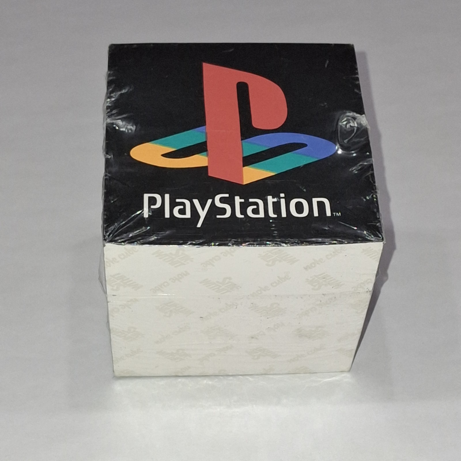 DEADSTOCK 1990s Sony PlayStation Logo Note Pad Cube Factory Sealed NOS Promo VTG