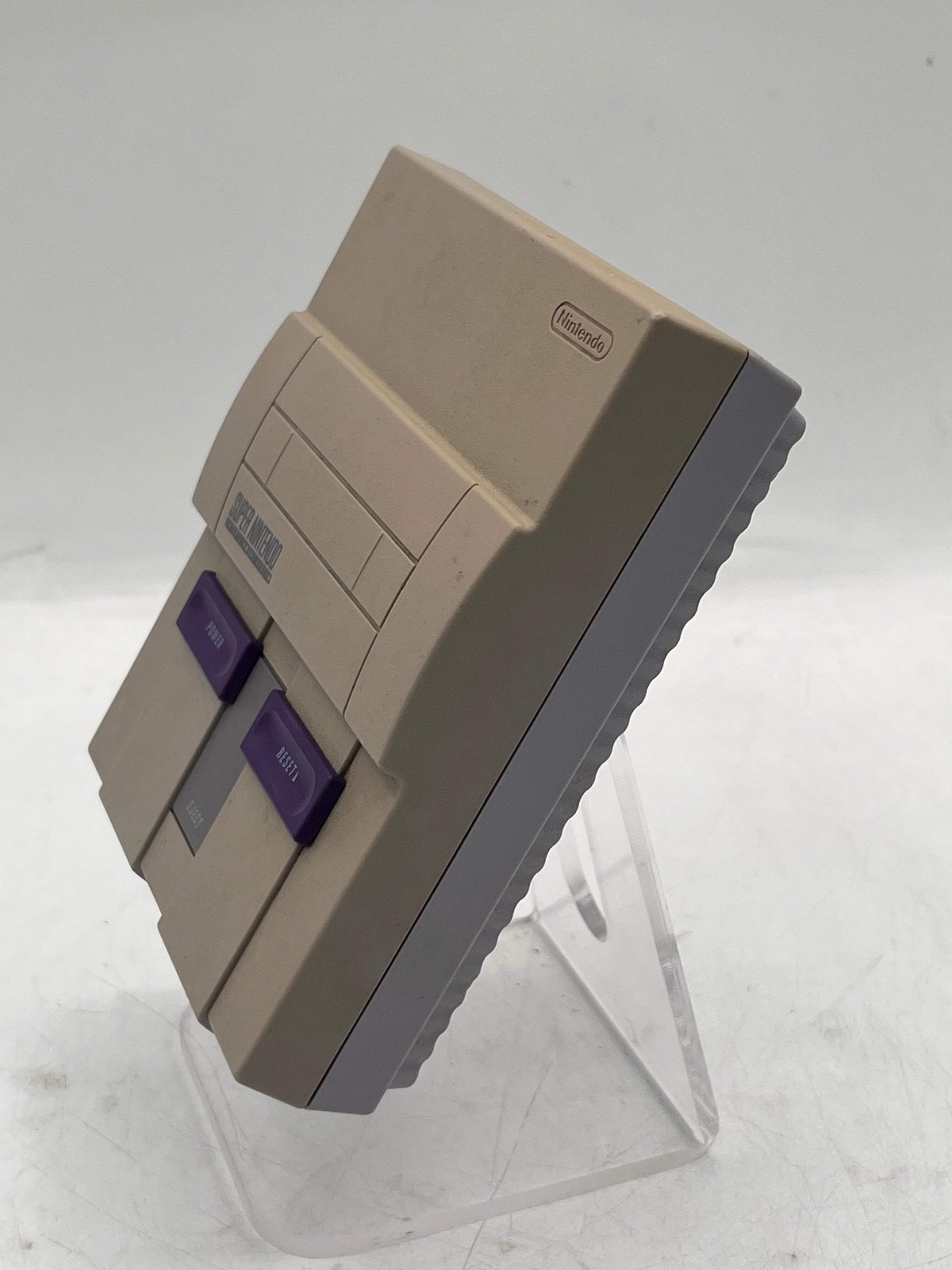 Nintendo Super NES Control Deck CLV-201 Video Game System Silver