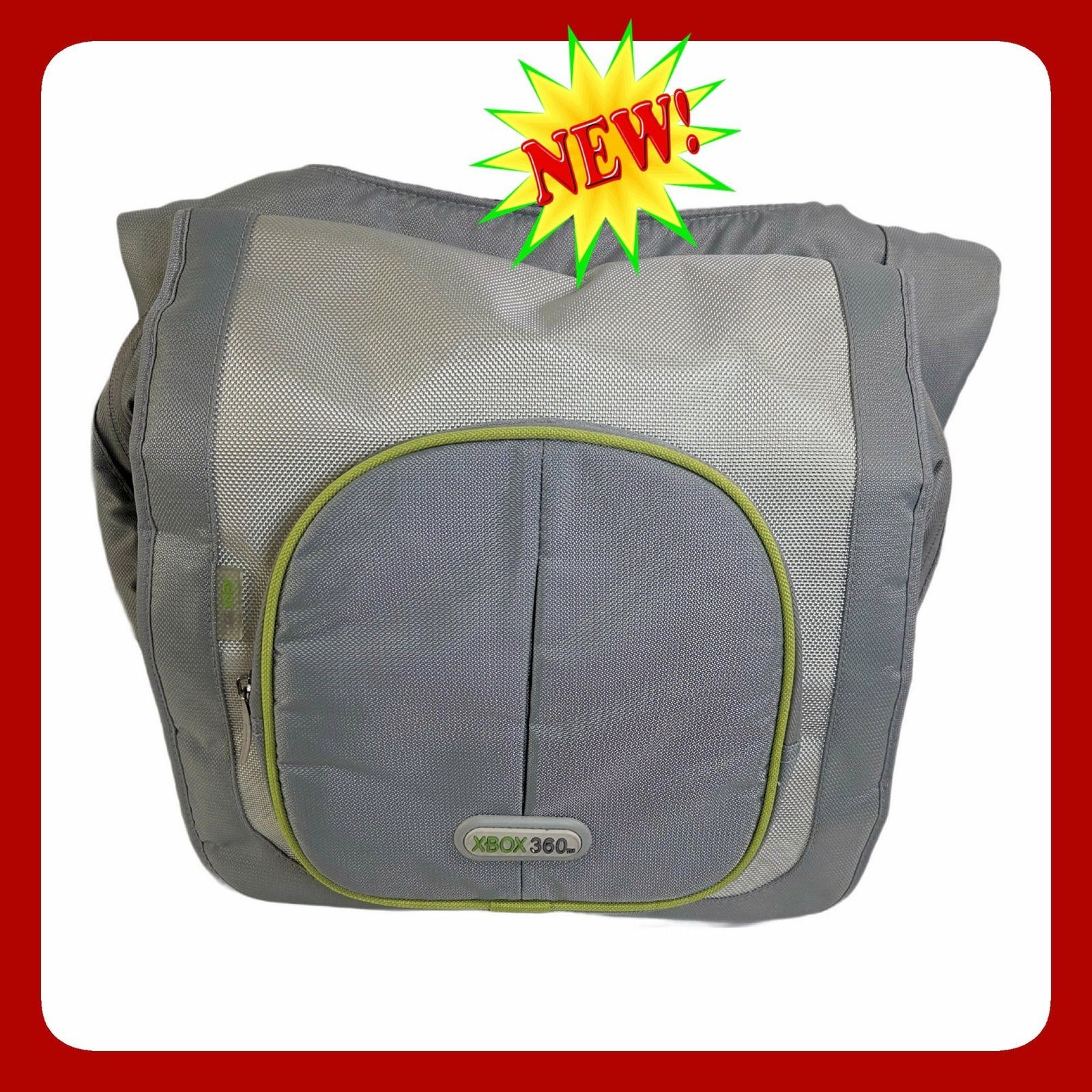 Xbox 360 Messenger Travel Bag Gray Planet 21 Padded Console Case Shoulder Strap