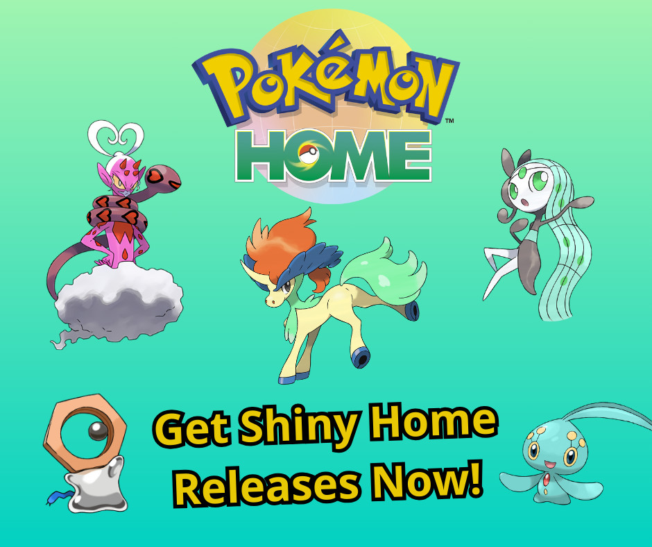 Shiny Keldeo Meloetta Manaphy Enamorus Meltan ✨ HOME Events ❤️ SV 💜 SWSH