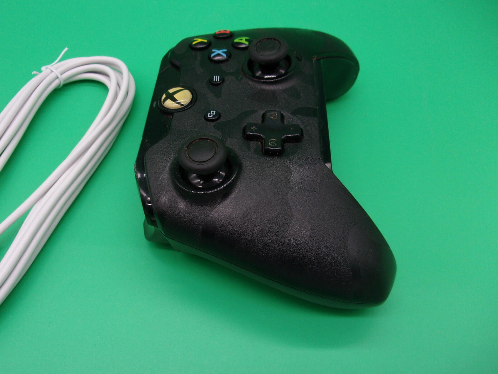 PDP Wired Controller For XBOX ONE & PC Black Stealth Camo 048-065 tested