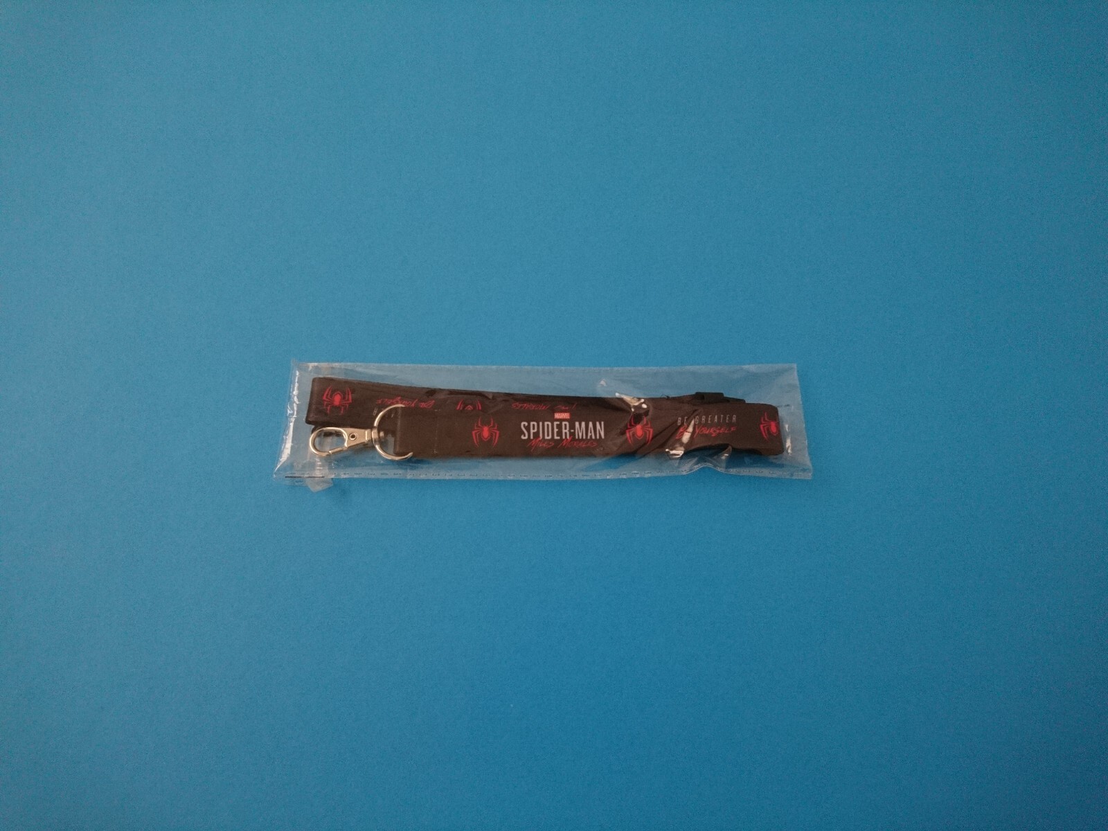 MARVEL SPIDERMAN MILES MORALES PS5 LANYARD ID Holder Keyring Sony “BRAND NEW”