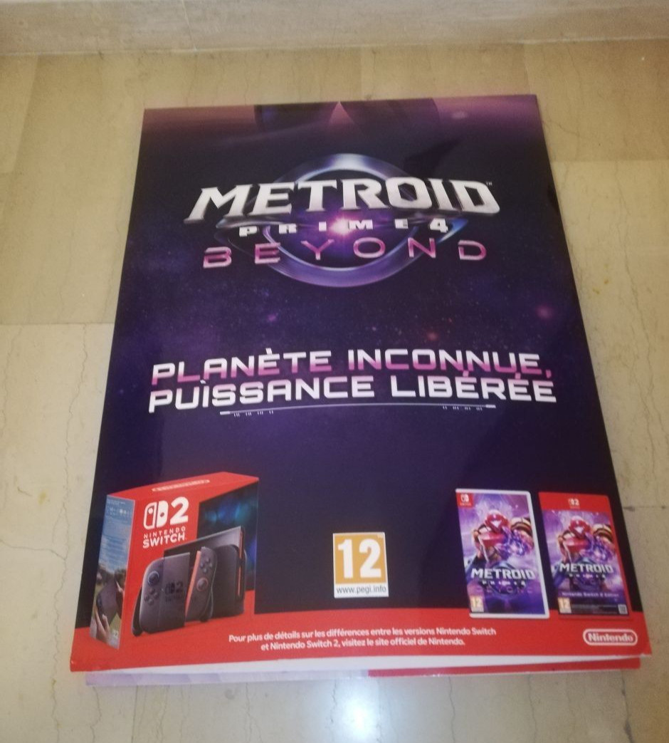 Metroid Prime 4 Beyond Store Display Standee Sign Promo Nintendo Switch RARE
