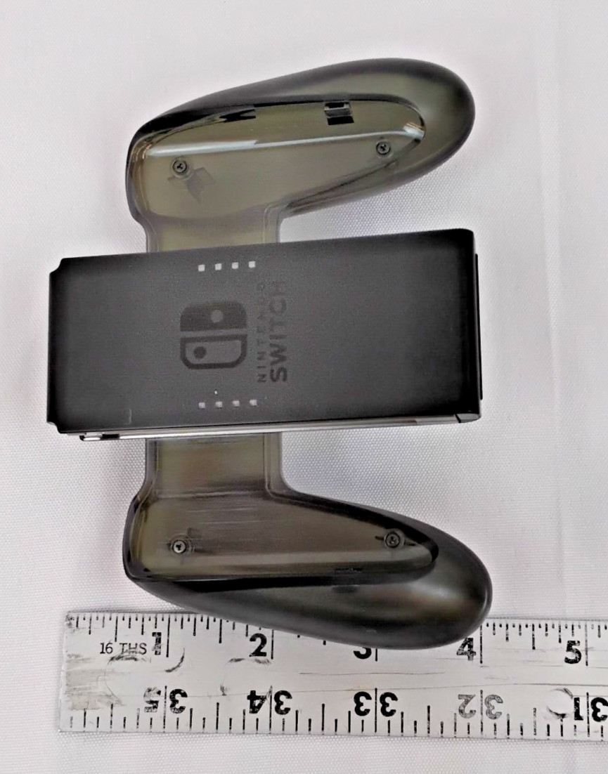 Nintendo Joy-Con Grips Lot of 4 Black and Gray Official #J5224