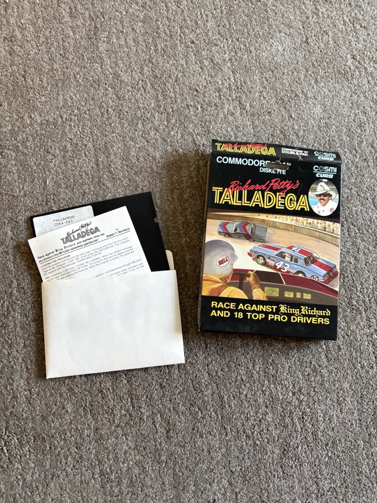 Vintage COMMODORE 64 Complete Box RICHARD PETTY TALLADEGA CIB