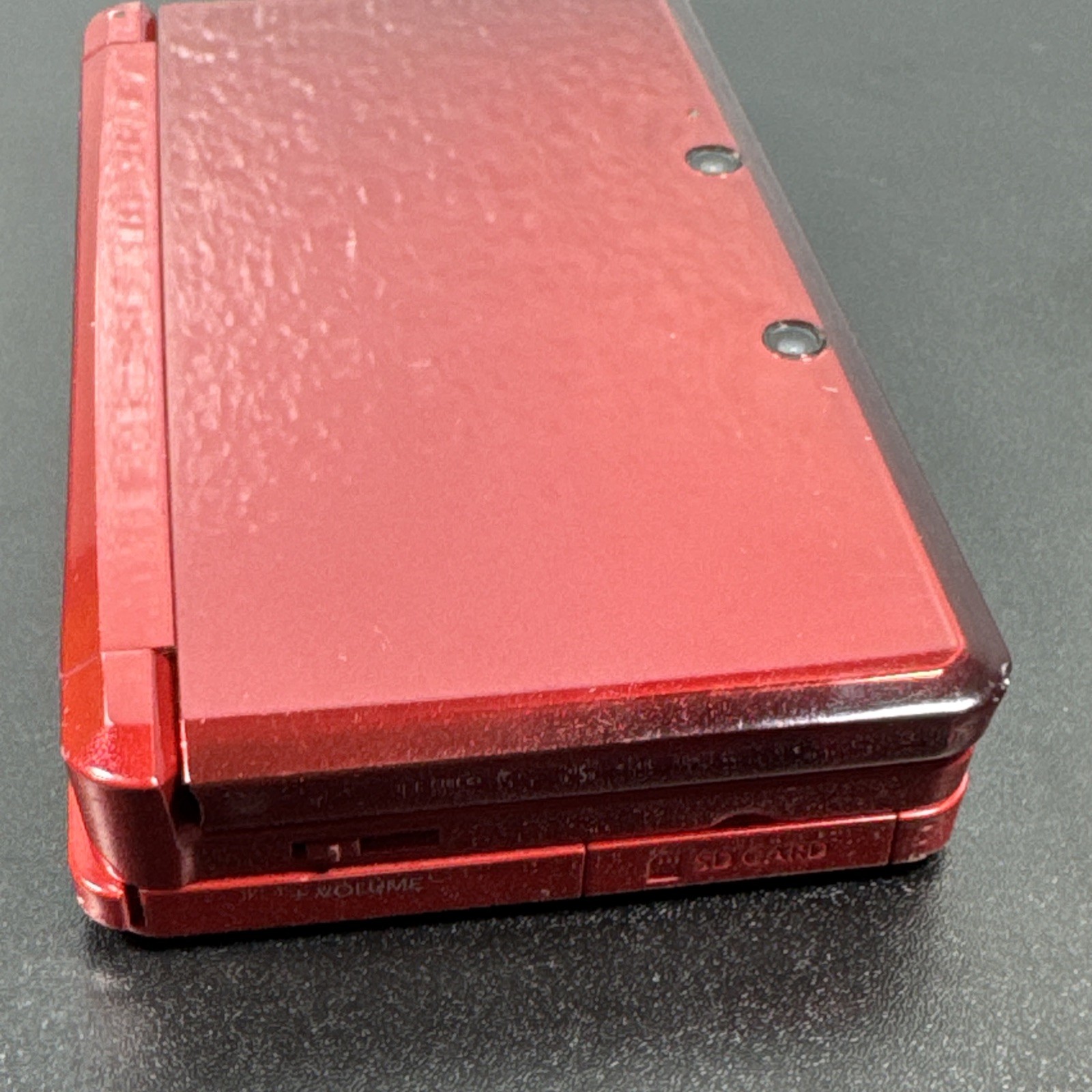 Nintendo 3DS Flame Red 32GB SD Card/game & Carry Case (Tested & Working)