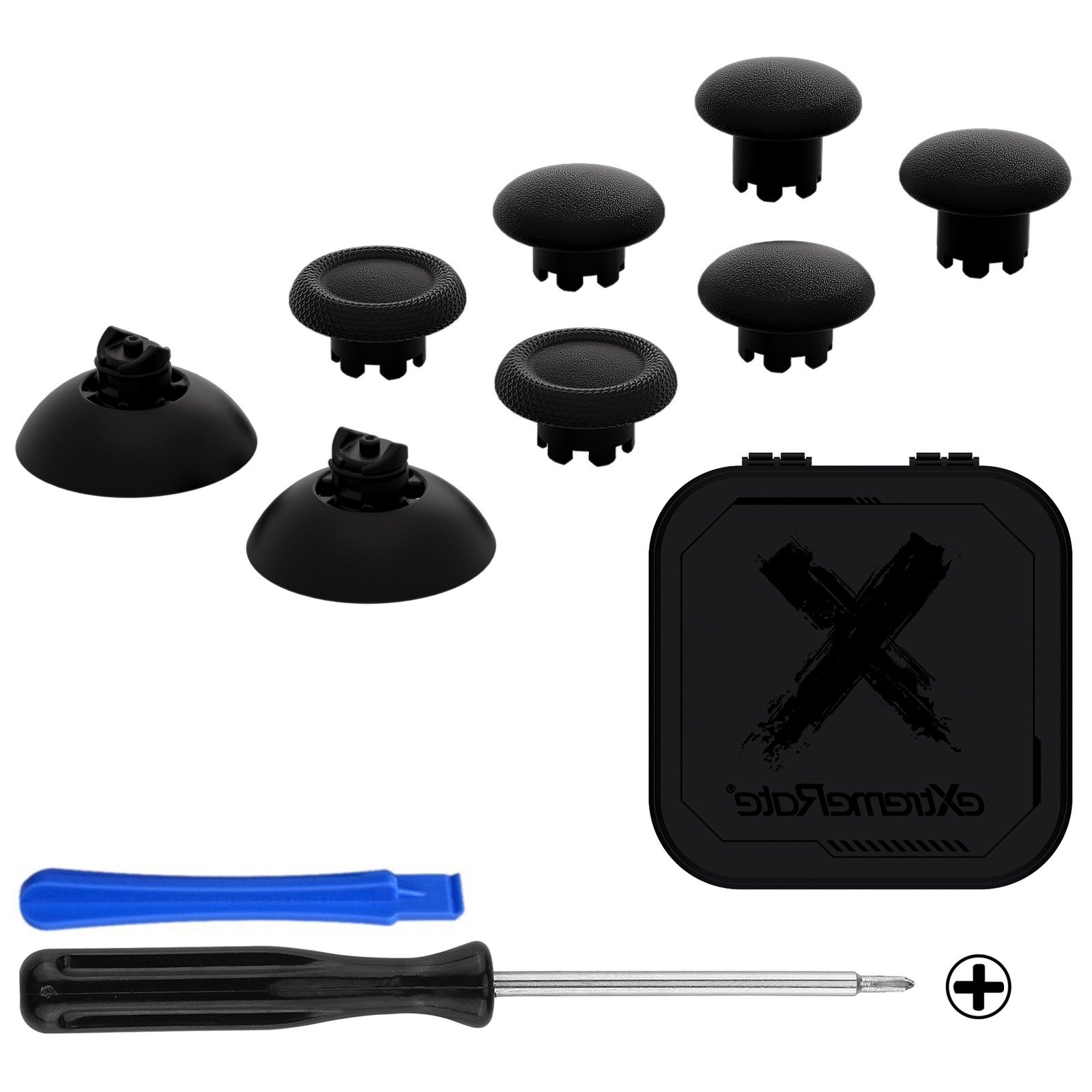 eXtremeRate Custom Edge Sticks Swappable Thumbsticks for PS5 Controller for PS4