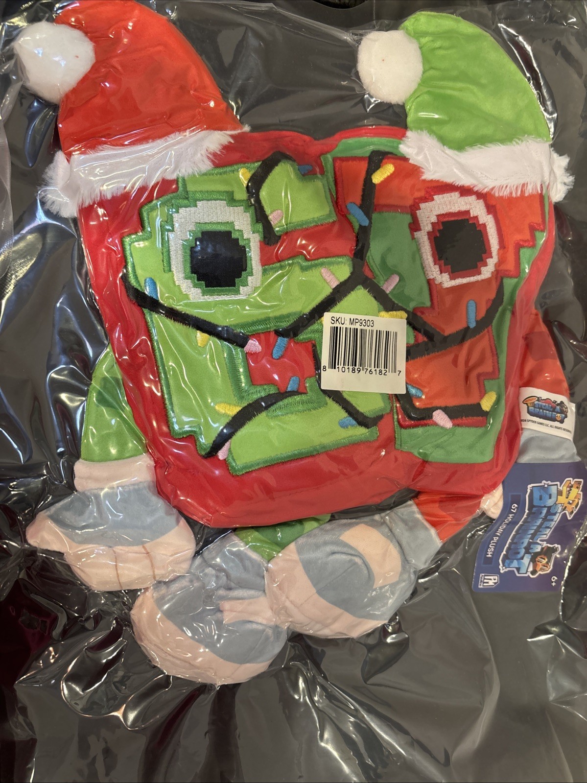Steal A Brainrot Holiday Plush 67 Christmas Plush Toy NEW Sealed PhantomIQ