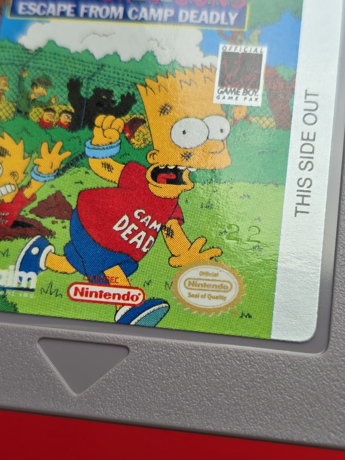 Game Boy Simpsons Bart vs the Juggernauts Camp Deadly Nintendo Original 2 Games