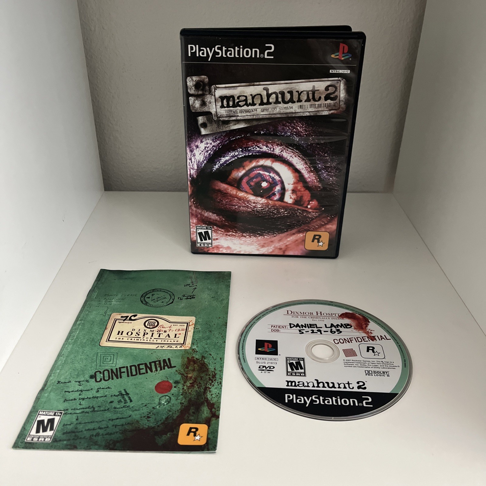 SiRen, Suffering, manhunt 2, Resident Evil Code: Veronica (Playstation 2) (CIB)