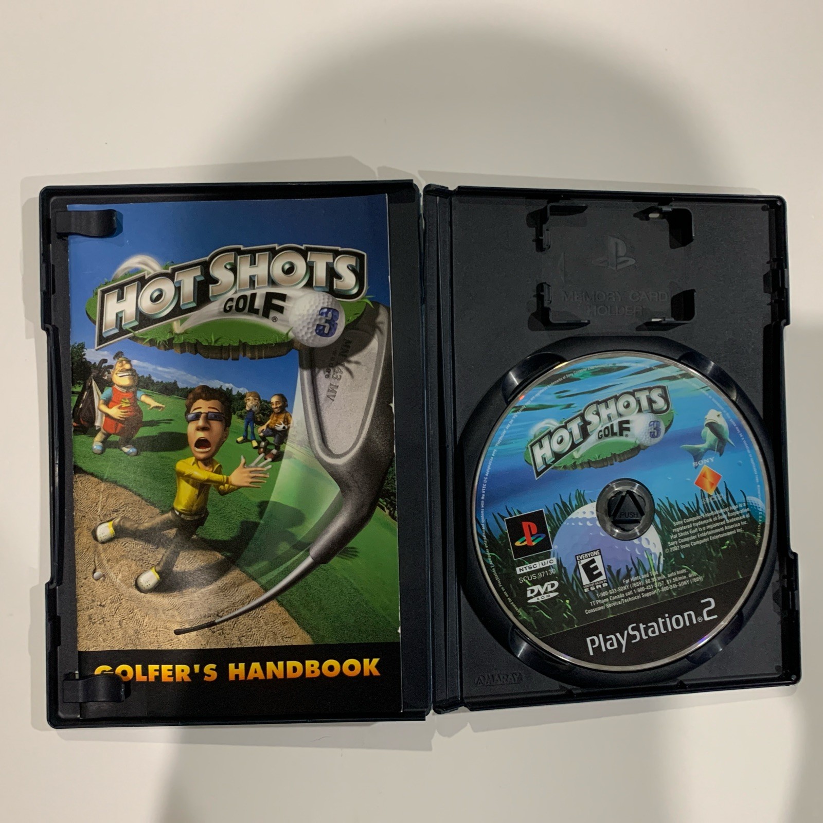 Hot Shots Golf 3 Sony Playstation 2 PS2 Game 2003 COMPLETE TESTED BLACK LABEL