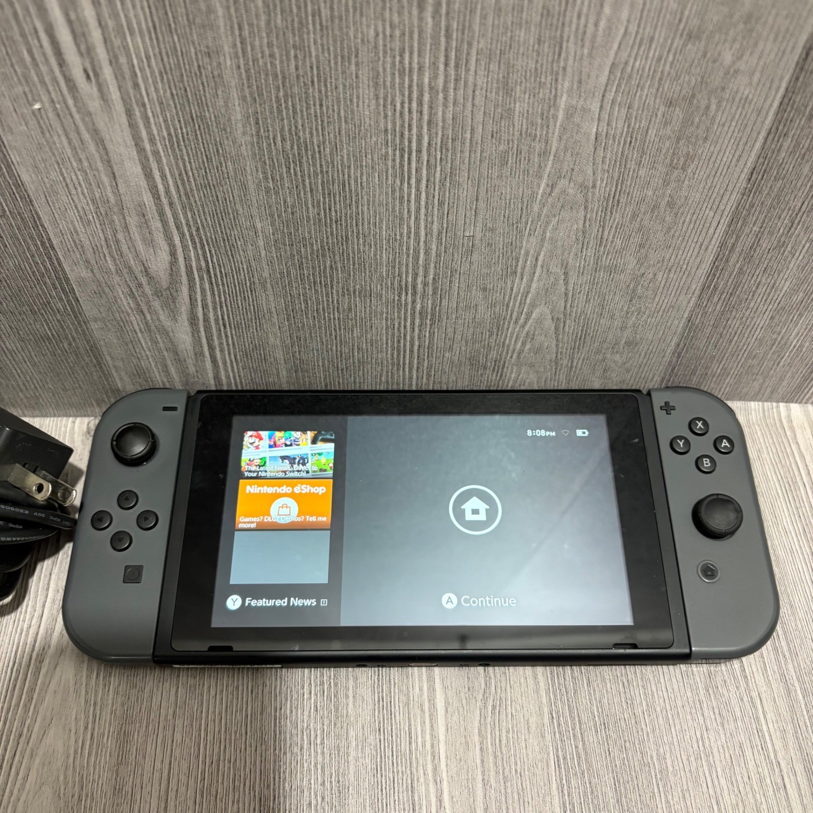 Nintendo Switch HAC-001(-01) Gray Console Bundle with Dock and AC Adapter