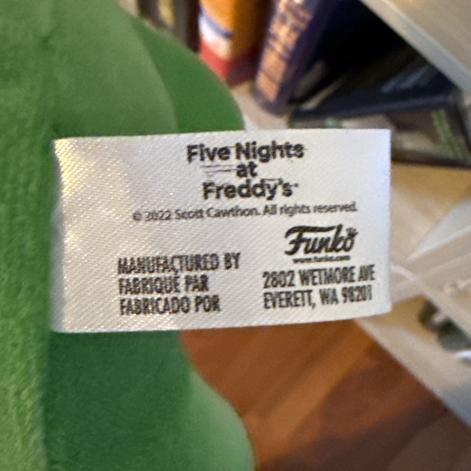 Five Nights At Freddy’s Green Shamrock Freddy Bear Plush Spring FNAF Funko 2022