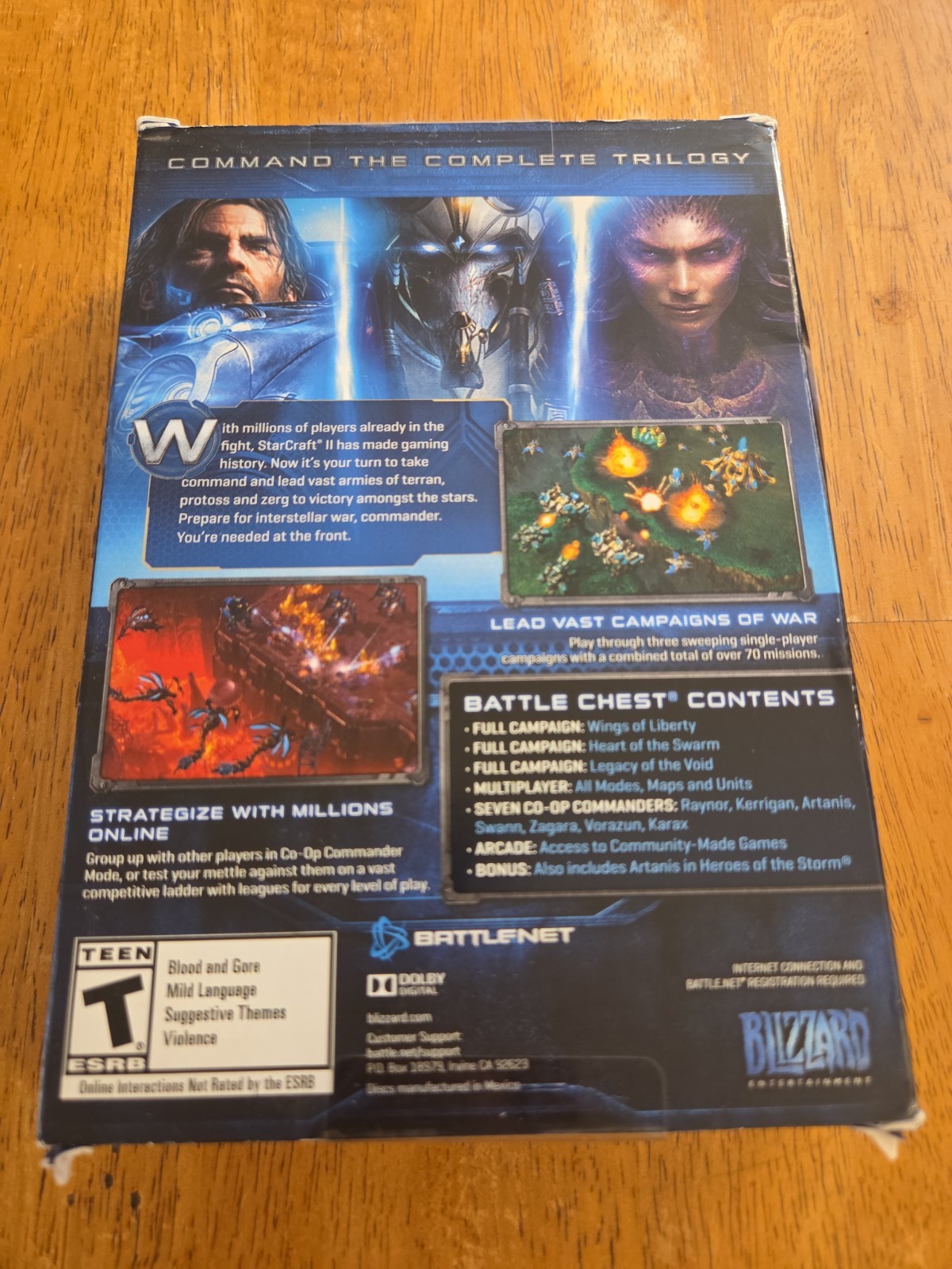 StarCraft II Battle Chest (Windows/Mac, 2016) DISTRESSED BOX – SEALED!