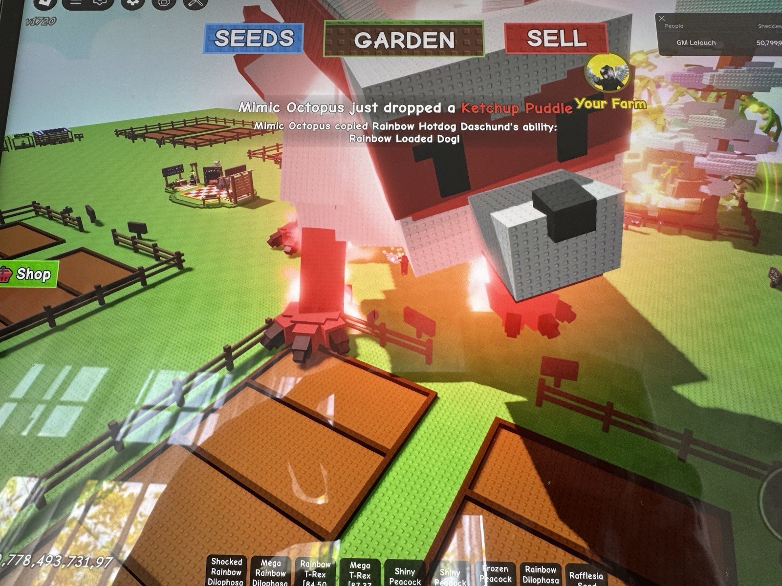 GROW A GARDEN | PRISMATIC MEGA KITSUNE | 68.70 KG |AGE 100 | ULTRA RARE