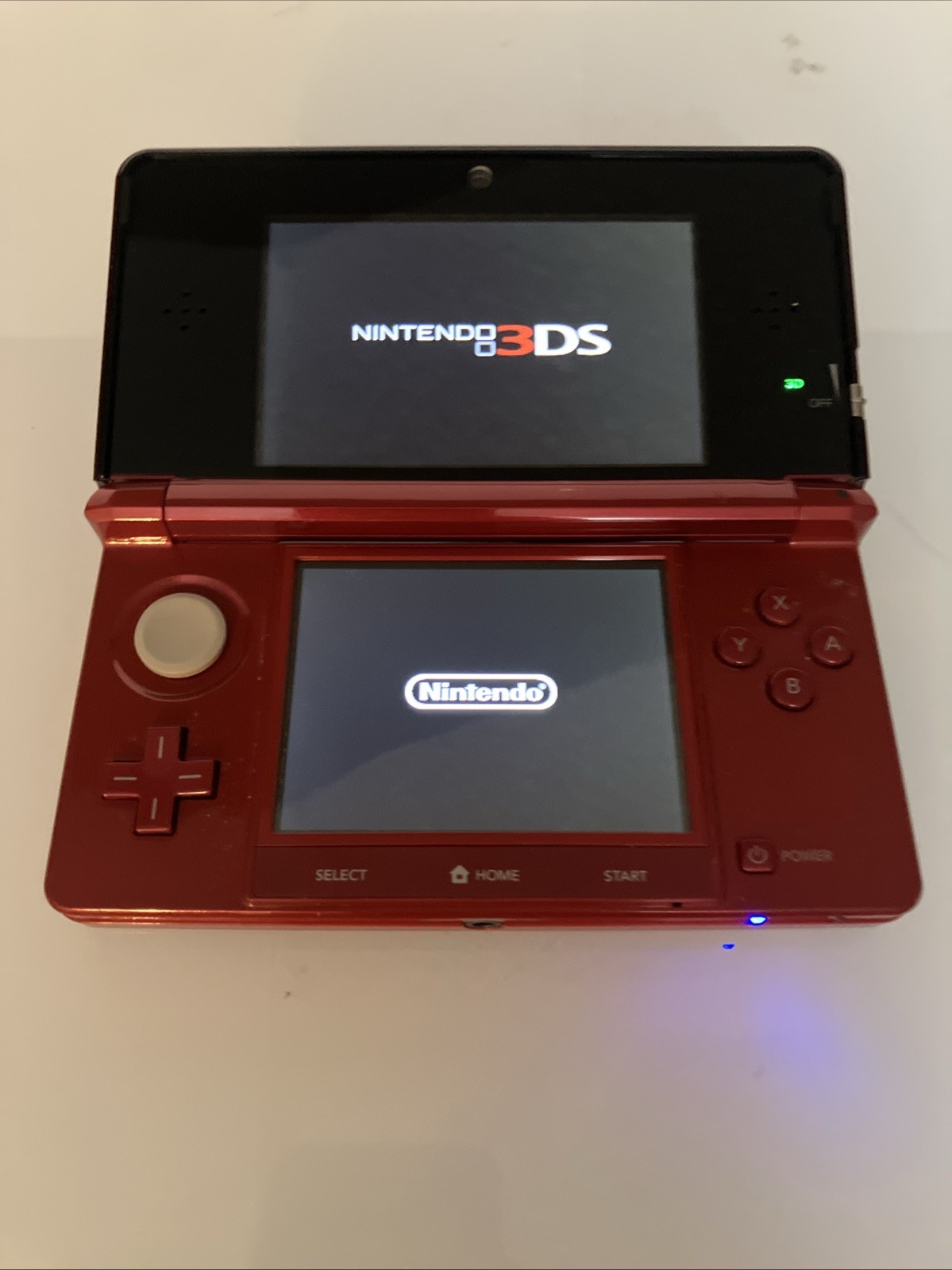 Used Nintendo 3DS Handheld System – Flame Red Tested And Working W/ Stylus
