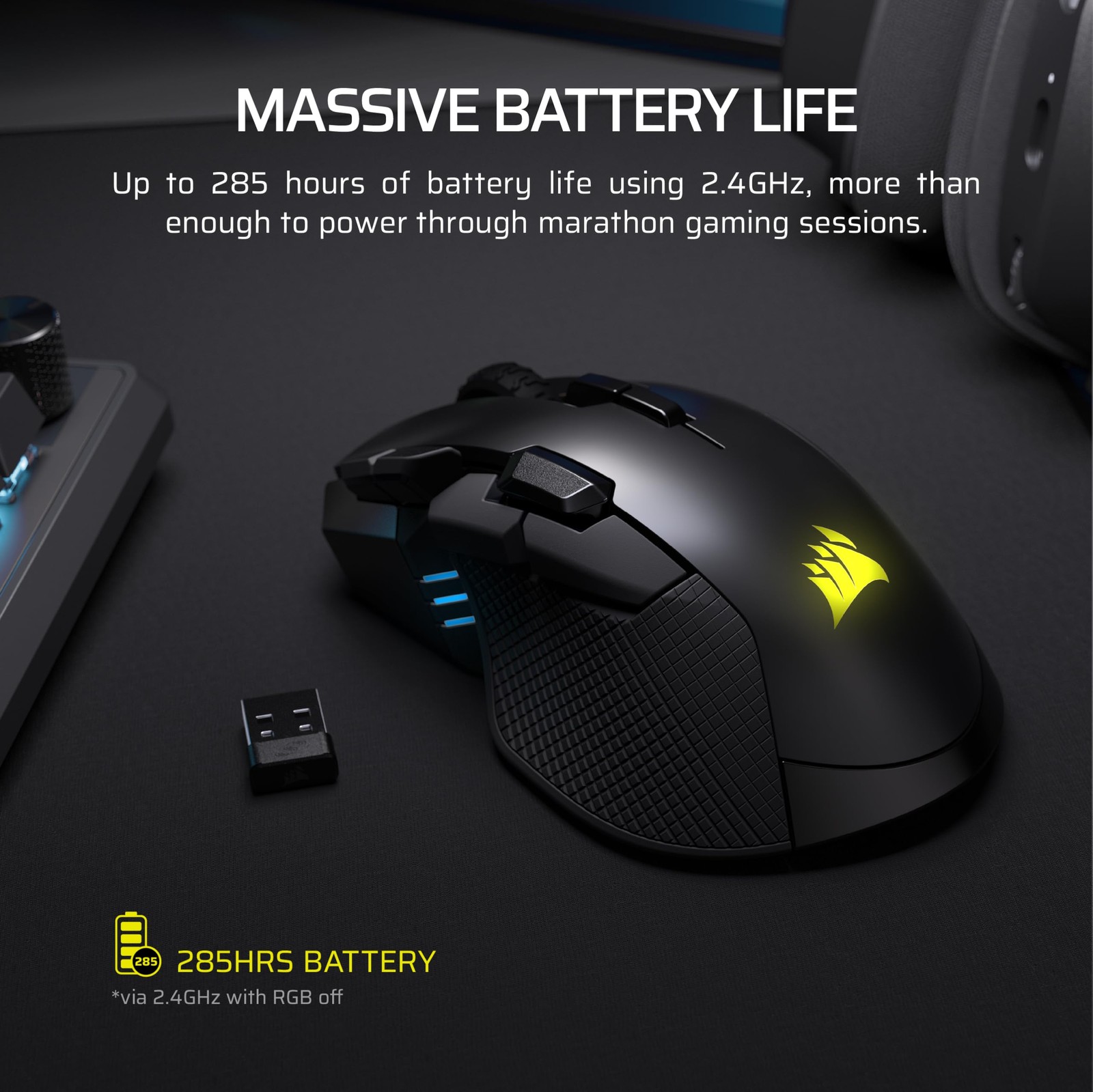 Corsair Ironclaw Wireless Se Gaming Mouse 26000 Dpi Ergonomic Design For Larger
