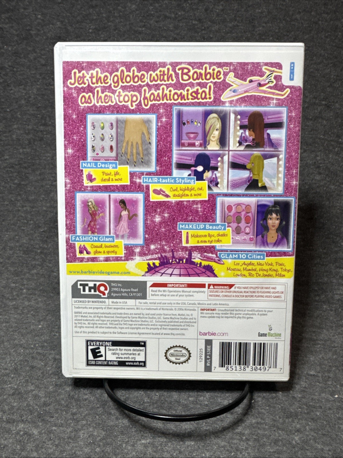 Barbie Jet Set & Style – Nintendo Wii CIB 21