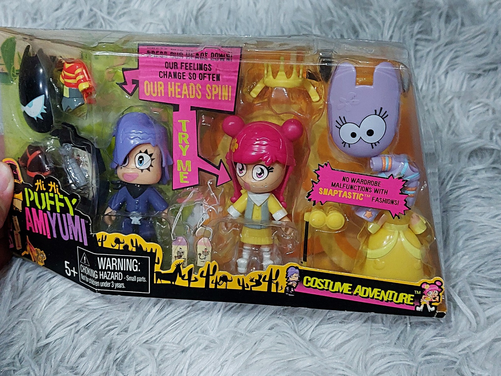 Hi Hi Puffy AmiYumi Costume Adventure Action Figure Playset Mattel 2005 3.2in